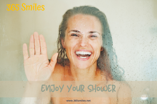 be mindfull and enjoy your shower