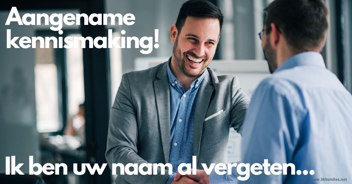 Remember the names of the people you meet