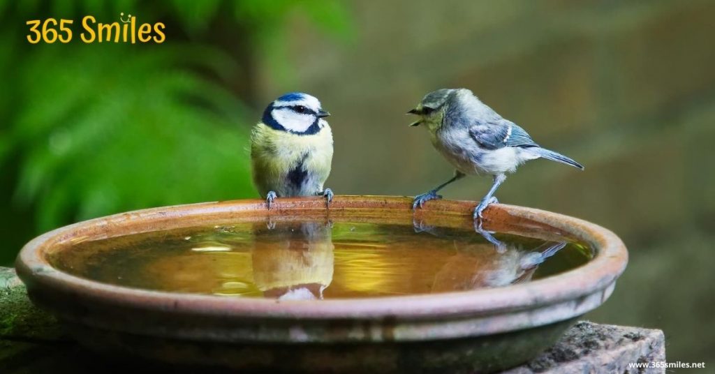 Birds love a place to bathe and drink
