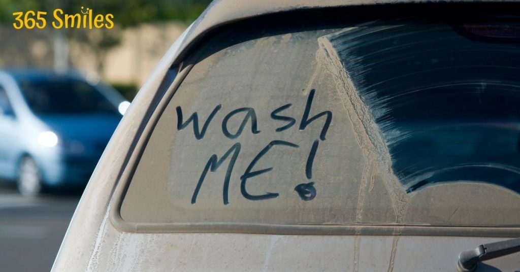 wash the car of your partner