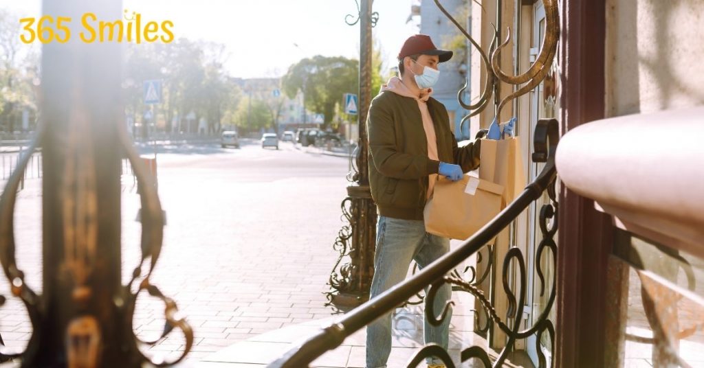 I appreciate that food and parcels are delivered to my door