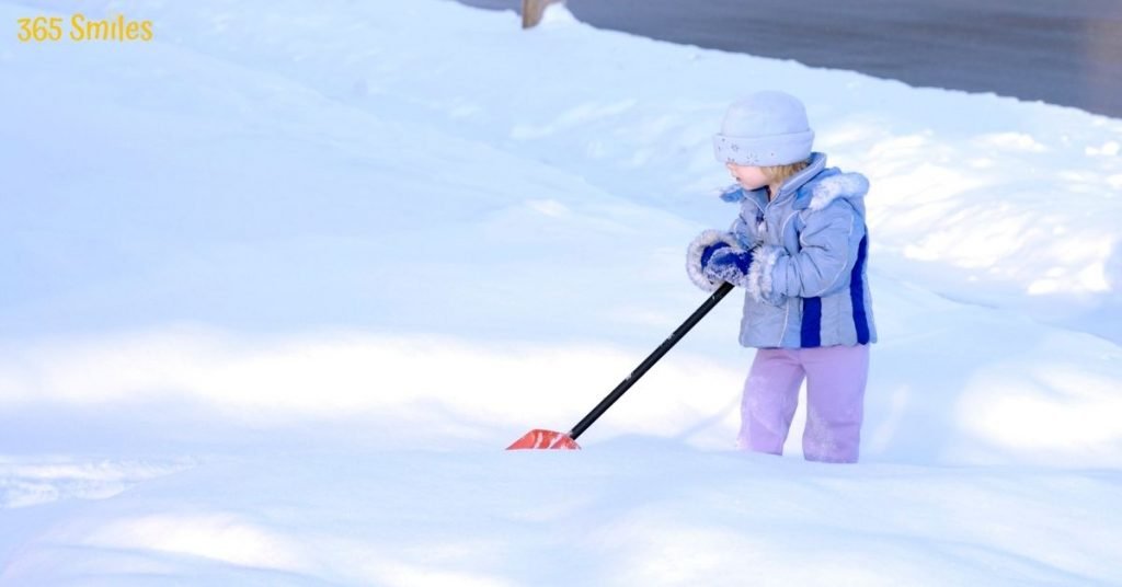 Veeg de sneeuw weg voor je buur