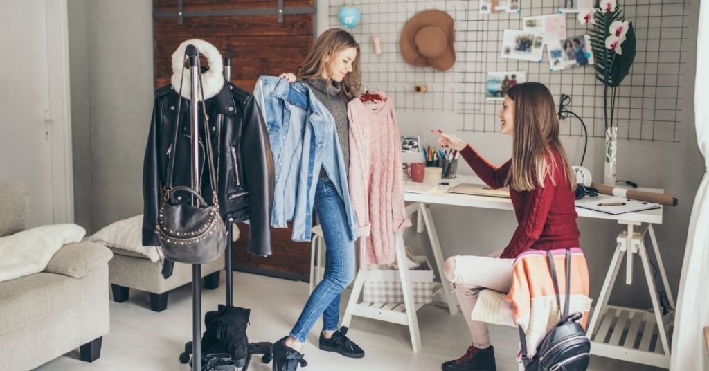 Swap clothes with friends