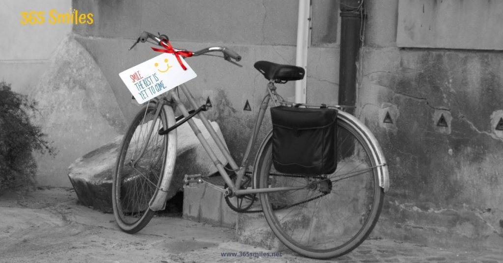 Hang a note on a bike